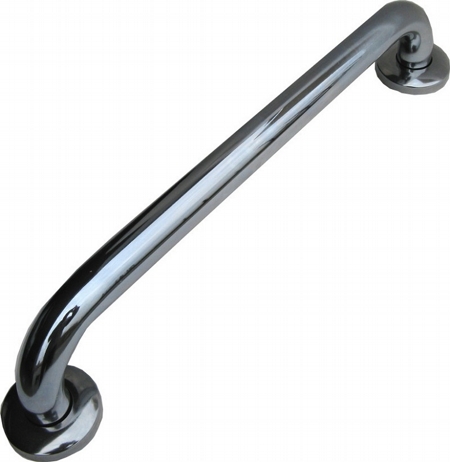 Safety handle chrome with rosette diameter 32mm length 450mm